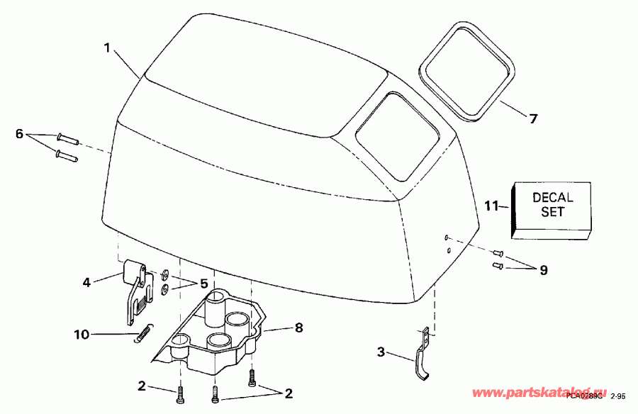 ��������� EVINRUDE E5DRECR 1998  - gine Cover