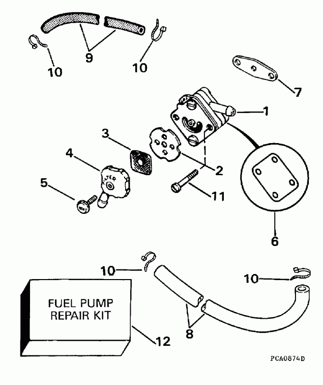 ��������� ����� Evinrude E5DRECR 1998  - el ����� / el Pump