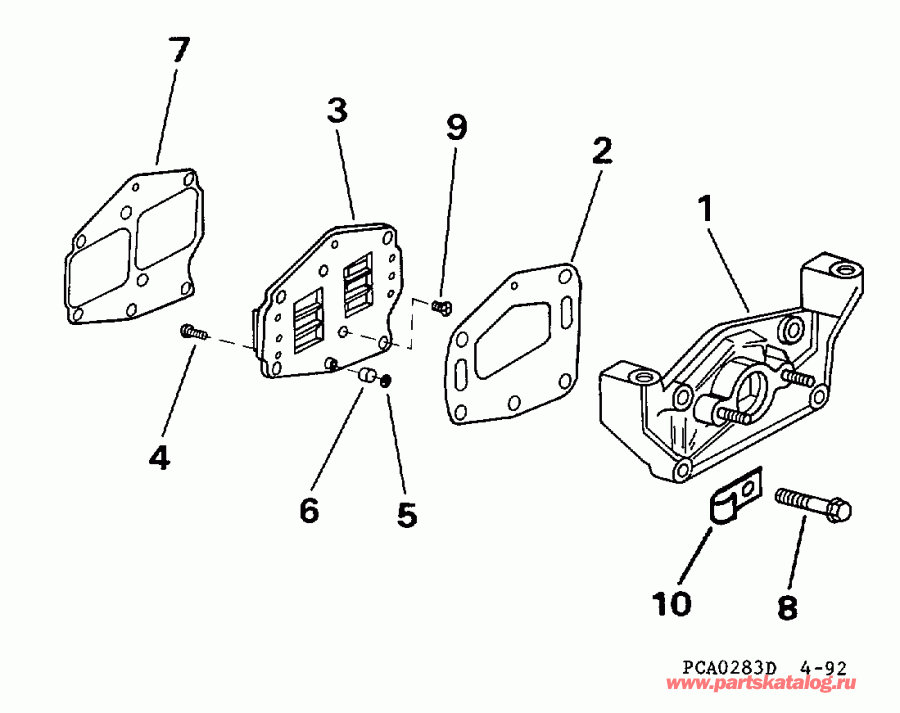 ��������� ����� EVINRUDE E5DRLECR 1998  - take ��������� - take Manifold