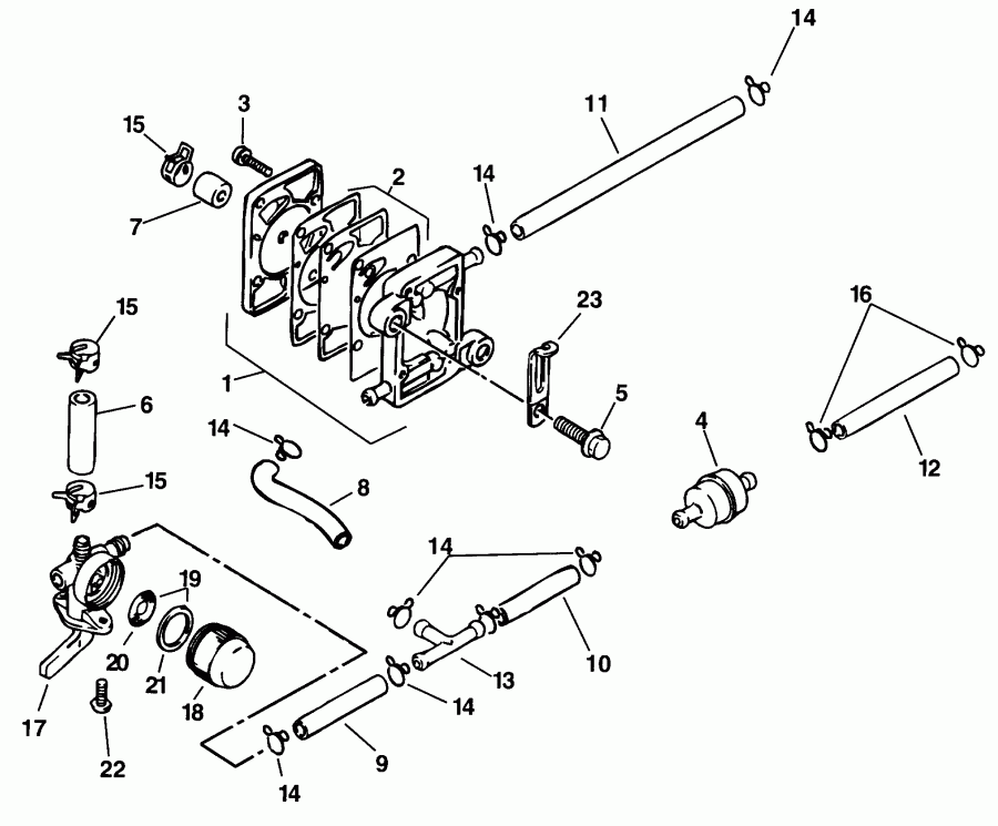�������� ��������� ����� EVINRUDE E5RECS 1998  - el Pump
