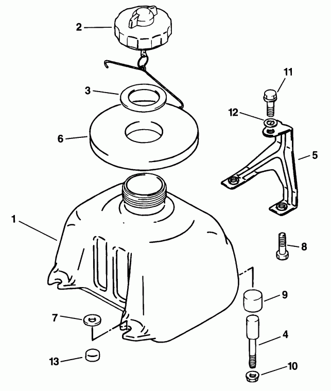 ��������� EVINRUDE E5RECS 1998  - el Tank