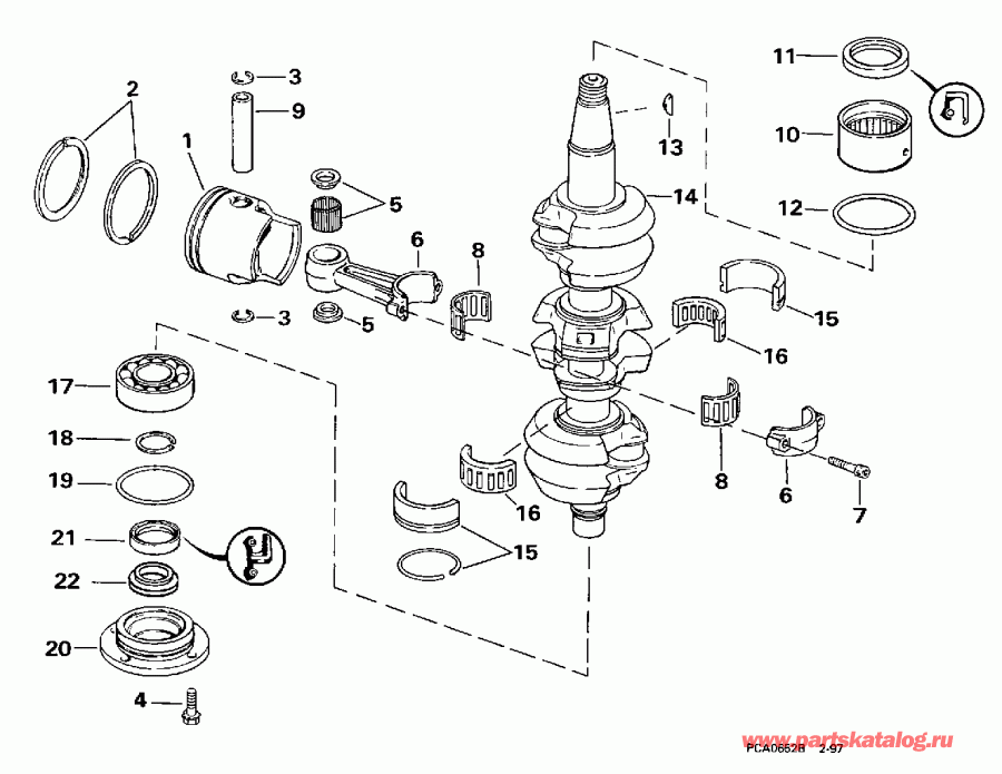 ����� Evinrude E60TTLECM 1998  - ank��� & �������