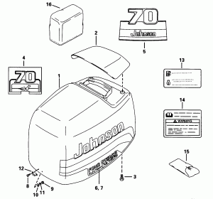 ������ ��������� (�����) -- Johnson (Engine Cover -- Johnson)