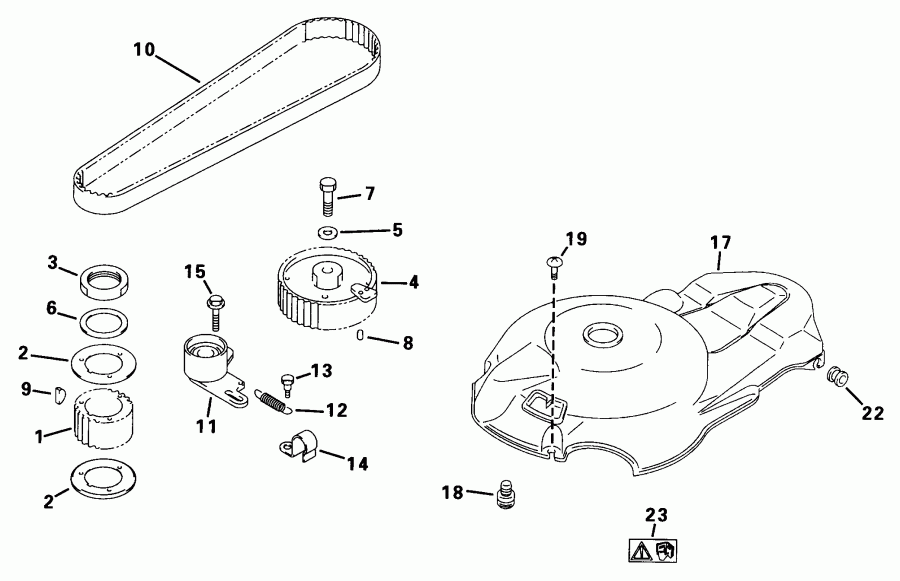 ��������� �������� ����� Evinrude E70FLTLECS 1998  - lley & Timing