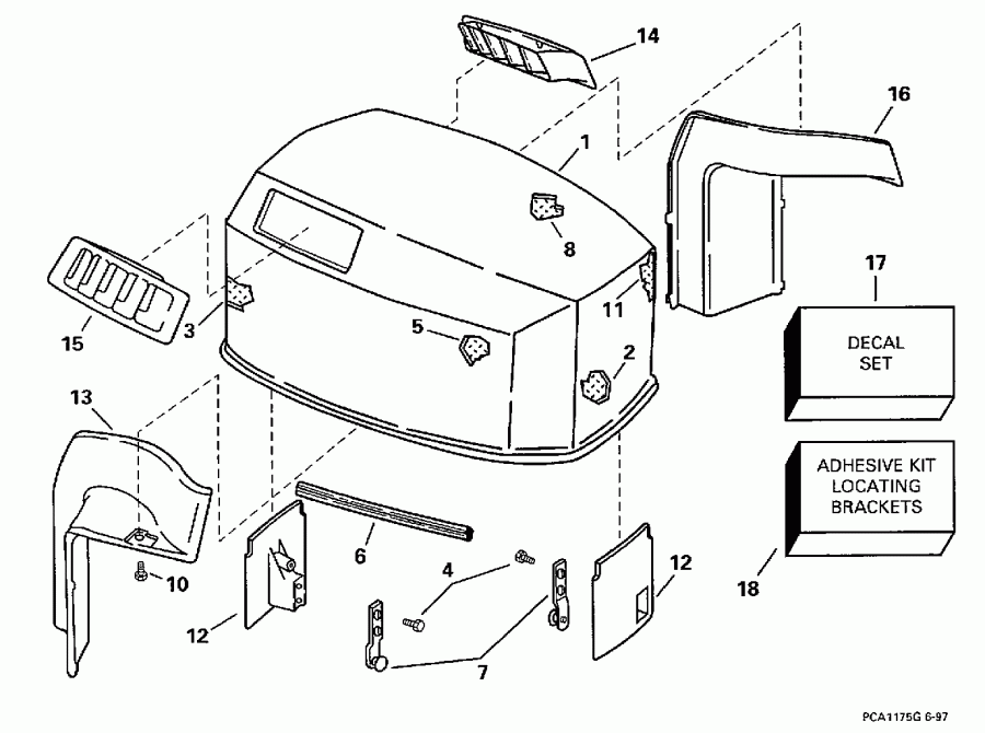 ��������� ����� EVINRUDE E90ELECM 1998  -  Johnson