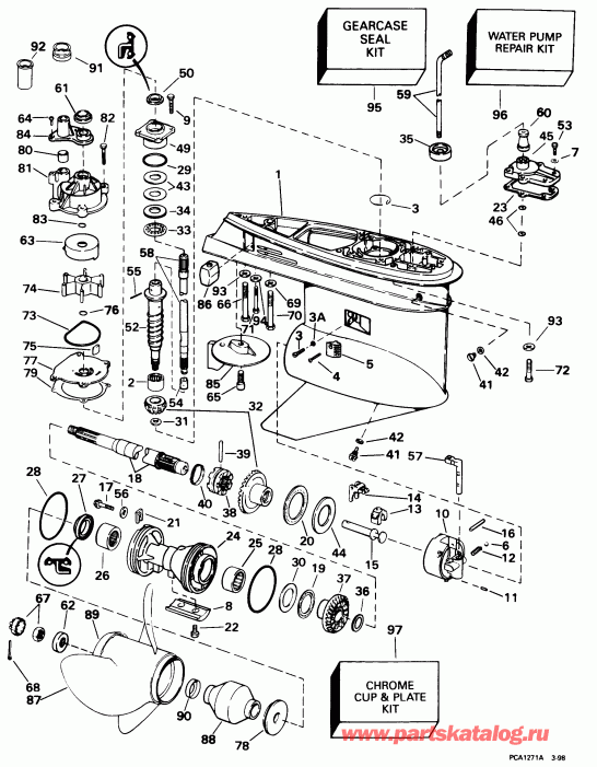 ����� ������� E90ELECM 1998  -  90 & 115 Sx Models / 90 & 115 Sx Models