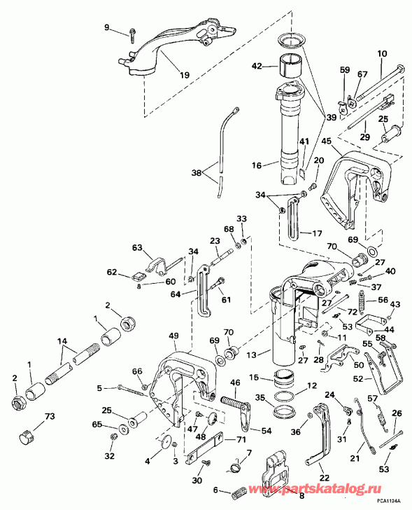 ��������� ����� EVINRUDE HE10FELECA 1998  - dsection