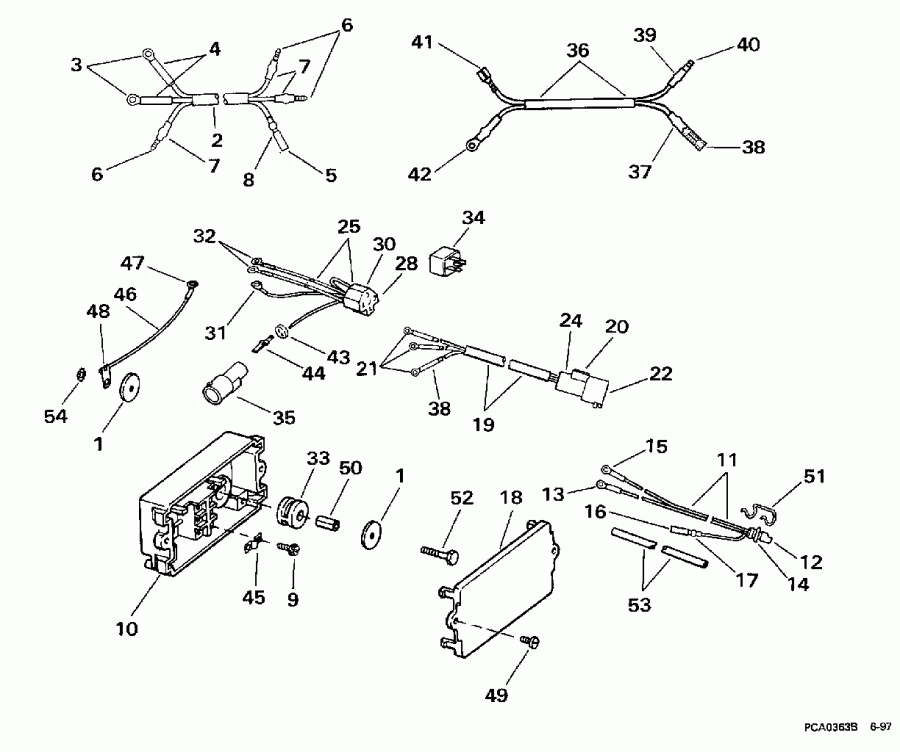  Evinrude HE130TXACB 1998  - wer Trim/tilt Electrical / wer Trim / tilt ���������