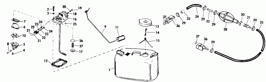 ��������� ��������� Evinrude HE130TXACB 1998  - eering Link Kit / ee������ ����������� Kit