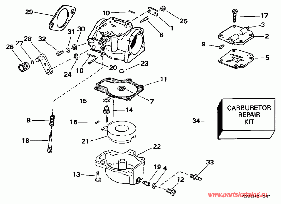 ��������� �������� ����� Evinrude HE5FRLECA 1998  - ee������ Handle / eering Handle