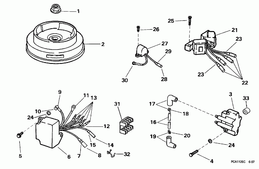 ��������� ��������� EVINRUDE HE6FRECA 1998  - nition - nition