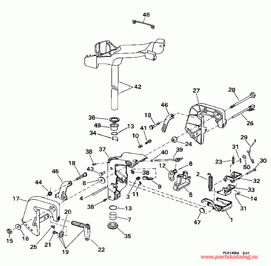 ��������� ��������� EVINRUDE HE6FRECA 1998  - dsection / dsection