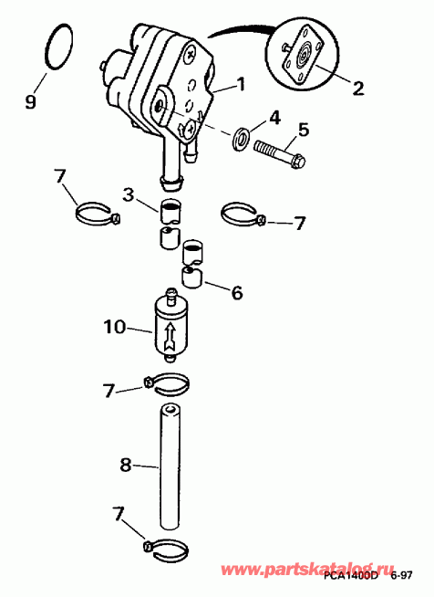 ����� Evinrude HE6FRLECA 1998  - el Pump