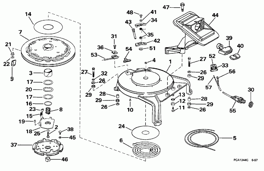 �������� ��������� ����� Evinrude SE105RWLH 1998  - wind �������