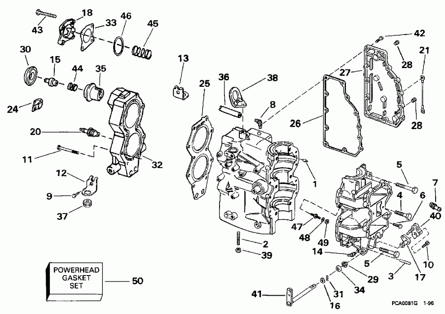 �������� ��������� ����� EVINRUDE SE105RWLH 1998  - ern & Swivel Bracket