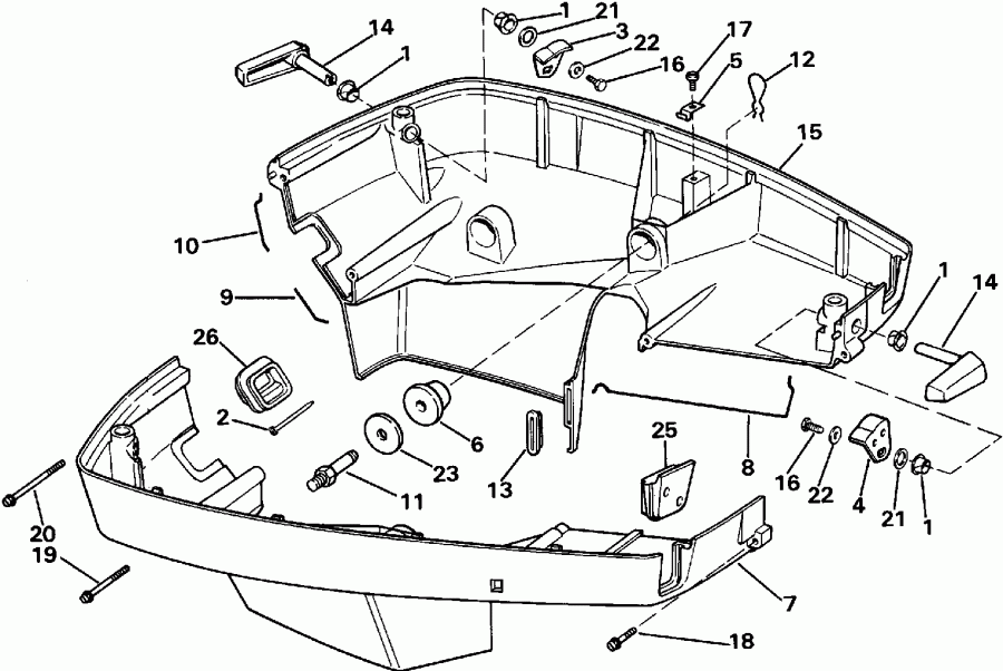 ��������� ����� Evinrude SE105WRPLV 1998  - 105we Models