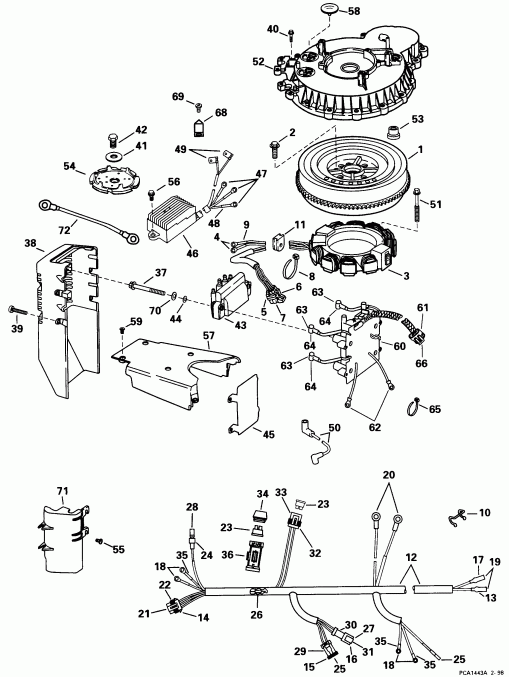 ����� EVINRUDE SE105WRPLV 1998  - 105wrp Models -  105wrp Models