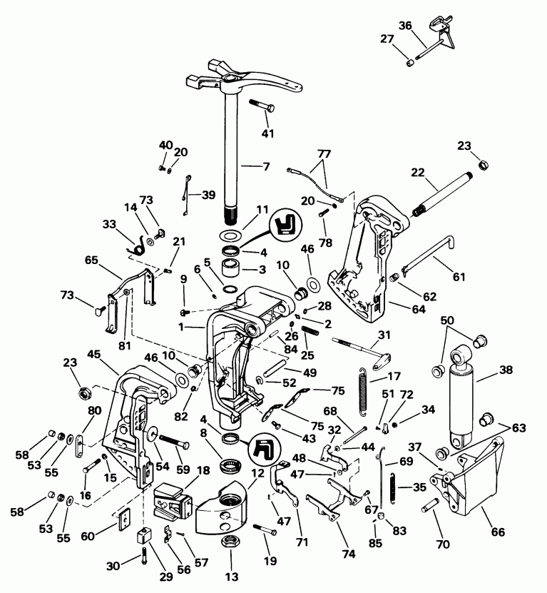 ��������� ������� SE105WRPLV 1998  - ern & ���������� ��������� / ern & Swivel Bracket