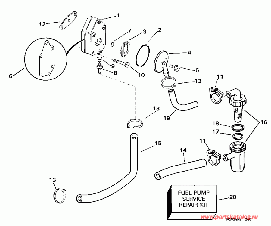 ��������� EVINRUDE SE10RPLY 1998  -  10-15rp Models Only - 10-15rp Models Only