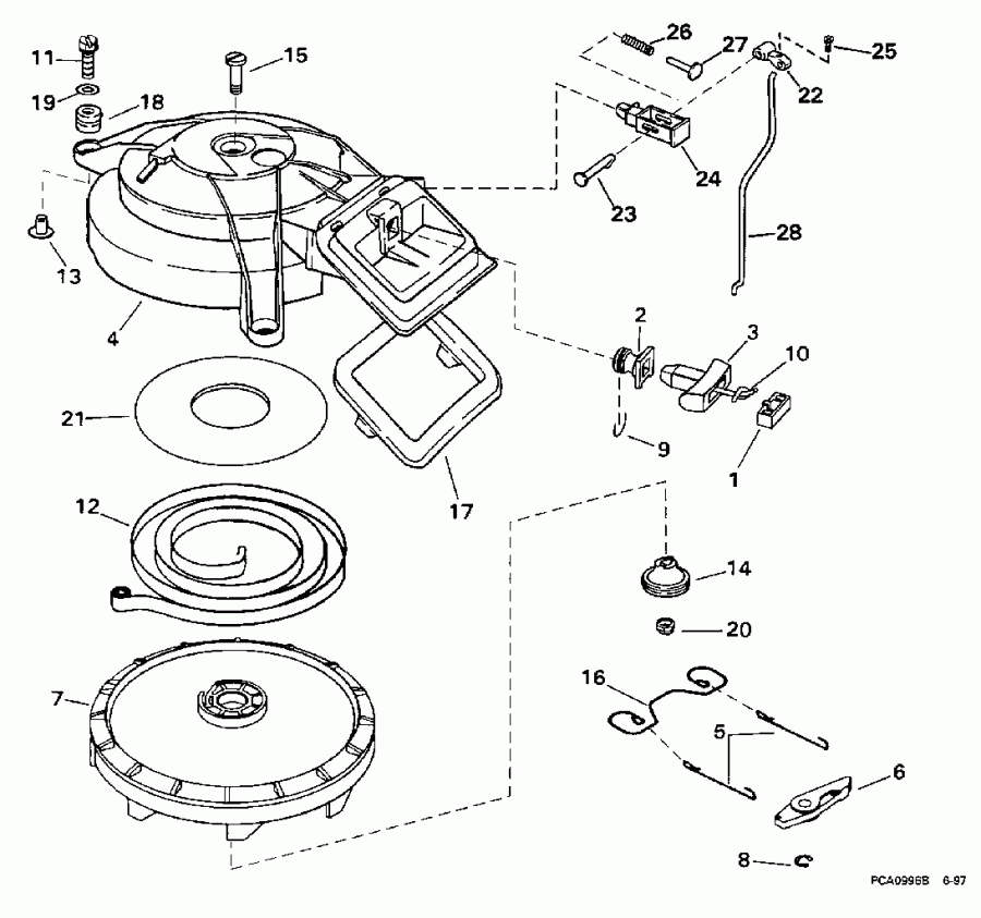 ��������� ����� Evinrude SE10RPLY 1998  - wind ������� - wind Starter