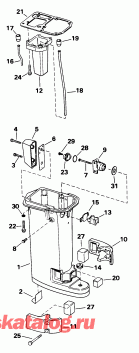  Evinrude SE10RPY 1998  - haust ������ - haust Housing