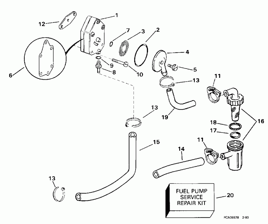 �������� ��������� ����� Evinrude SE10RPY 1998  -  10-15rp Models Only / 10-15rp Models Only