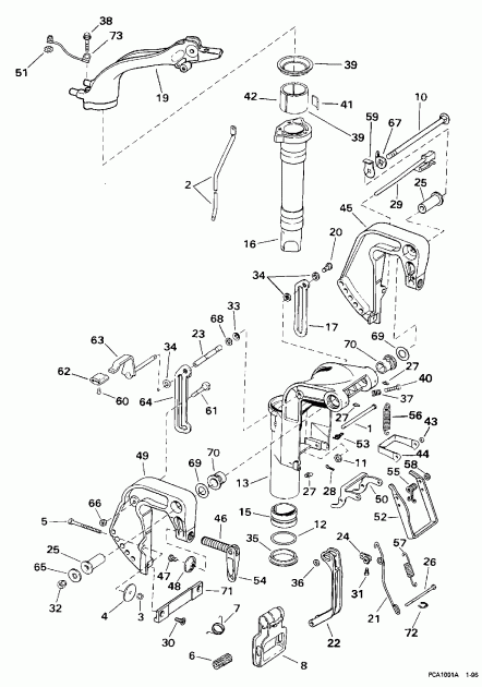 ��������� ��������� Evinrude SE10RPY 1998  - dsection - dsection