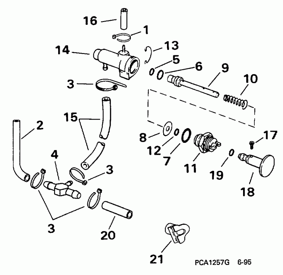 �������� ����� EVINRUDE SE10RPY 1998  - 15kc Models Only