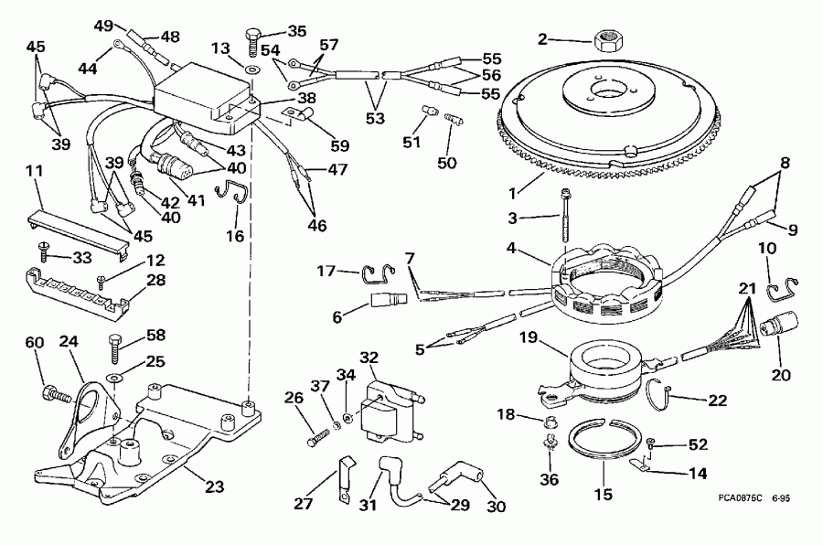 ��������� �������� ����� Evinrude SE125RWYN 1998  - nition System - nition System