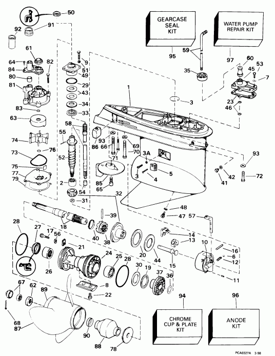 ��������� Evinrude SE125WTPLN 1998  - arcase - arcase