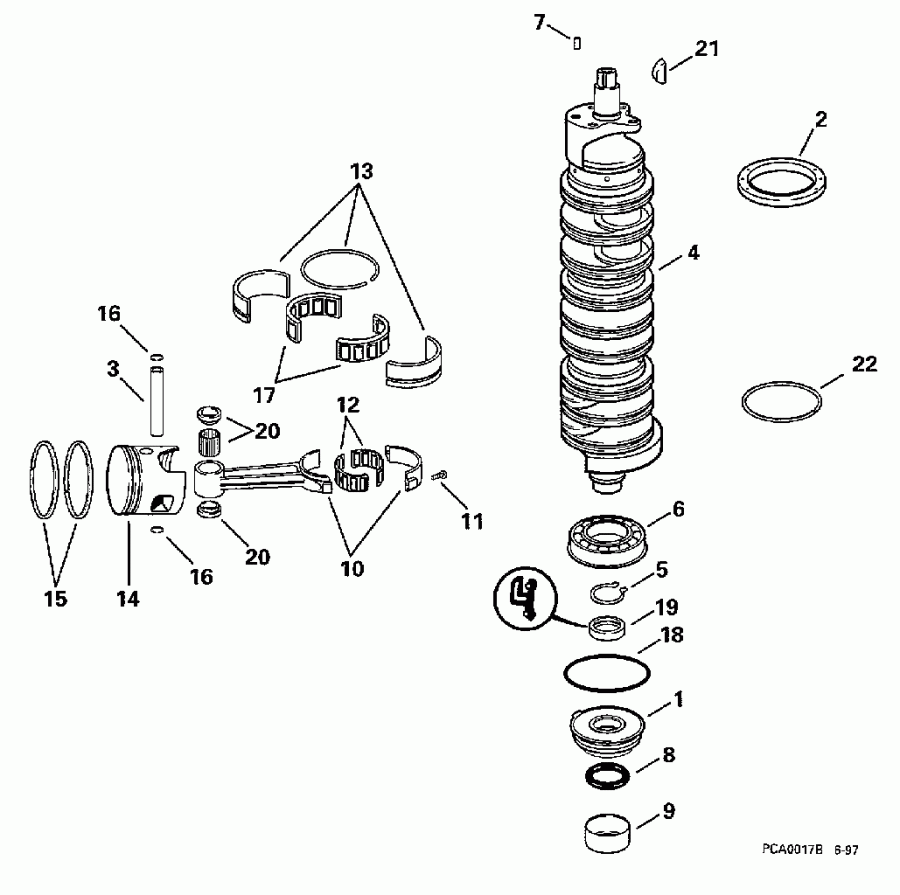 ����� EVINRUDE SE150WTPXY 1998  - ank��� & ������