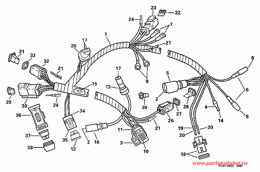 ����� Evinrude SE150WTPXY 1998  - tor ���� �������� - tor Harness