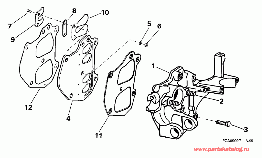 �������� ����� Evinrude SE15RPLC 1998  - take Manifold - take ���������