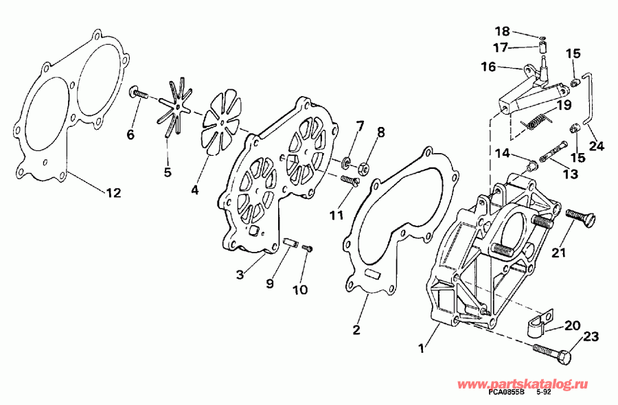 ��������� ����� Evinrude SE25RPLP 1998  - take Manifold / take ���������