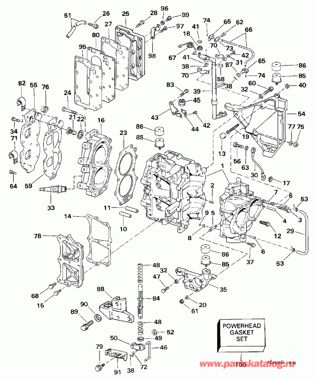 ��������� �������� ����� ������� SE25RPP 1998  - linder & Crankcase