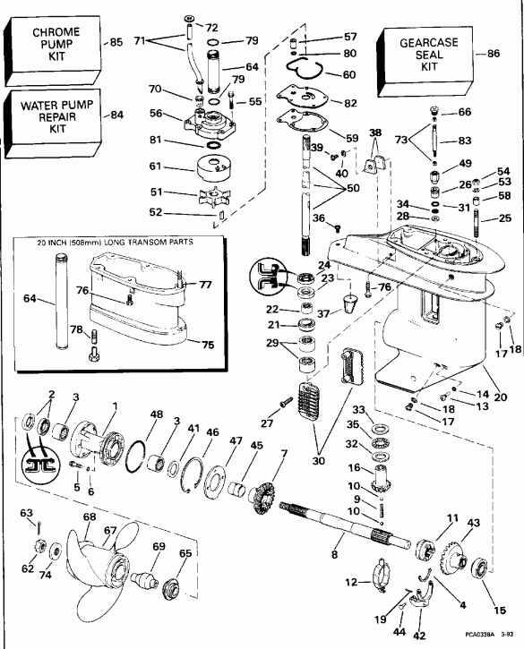 �������� ����� Evinrude SE40RPT2 1998  - T & M Models Only /  T & M Models Only