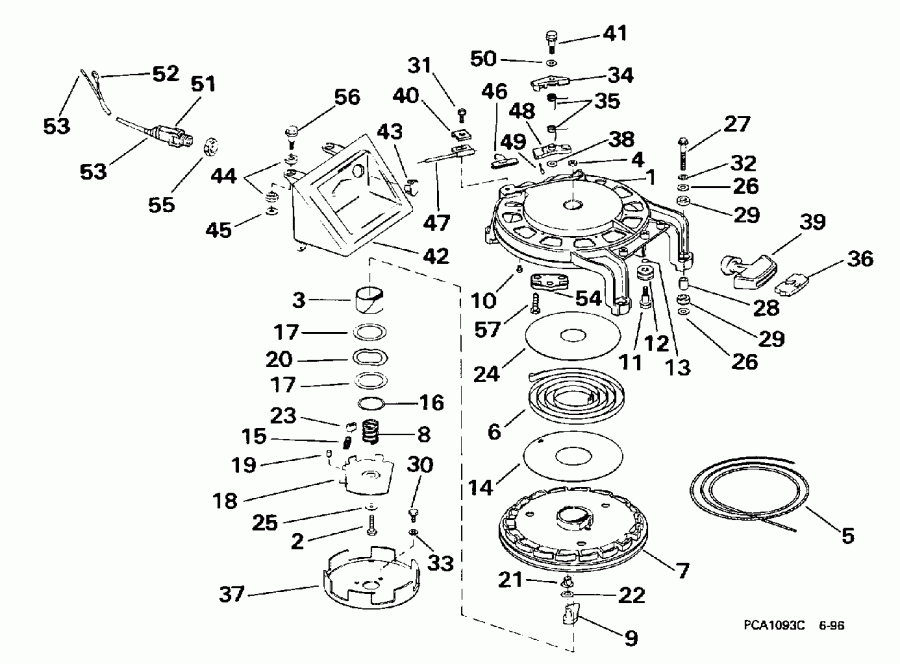 �������� ��������� ����� EVINRUDE SE40RPYT2 1998  - wind �������