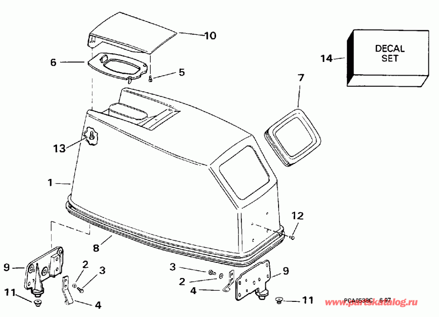 ��������� ����� EVINRUDE SE40RSLR 1998  -  Evinrude