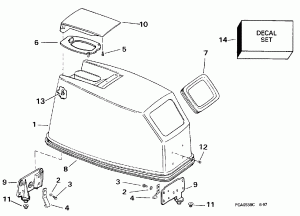 ������ ��������� (�����) -- Evinrude (Engine Cover -- Evinrude)