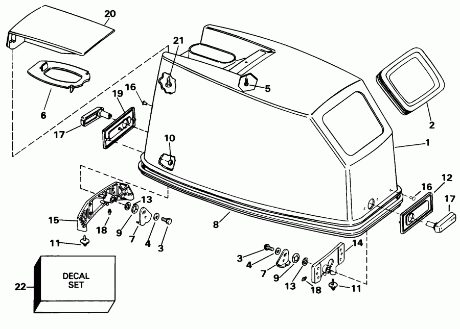 �������� ��������� ����� Evinrude SE55RSYM2 1998  - gine ������ - gine Cover