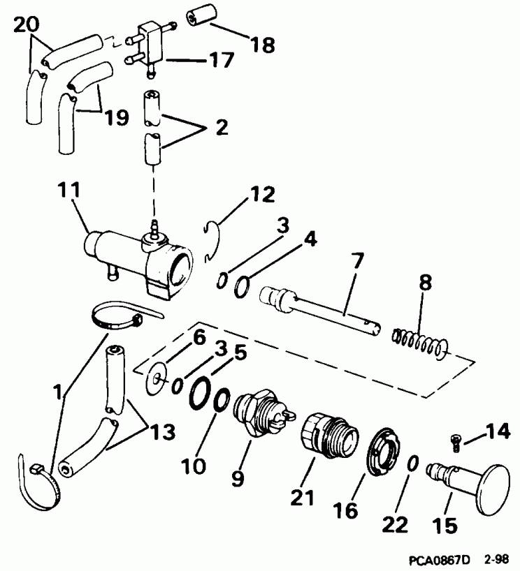 �������� ��������� ����� EVINRUDE SE65RSLD 1998  - nual Primer System