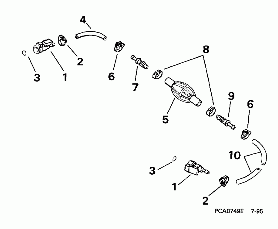  EVINRUDE SE65RSYD 1998  - 5 / 16 ���� I.d.