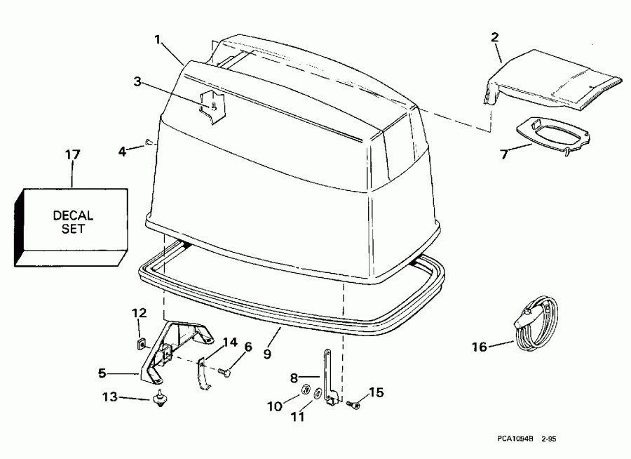 ����� Evinrude SE65WMLD 1998  - gine Cover - gine ������