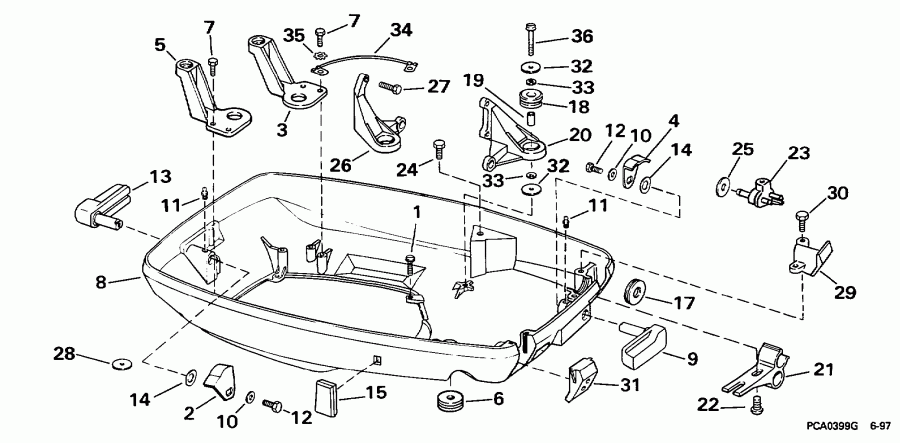 ����� EVINRUDE SE65WMLD 1998  - wer Engine Cover - wer ������ ��������� (�����)