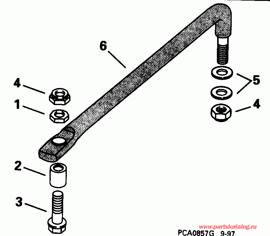 ��������� ����� Evinrude SE65WMLD 1998  - eering Link Kit