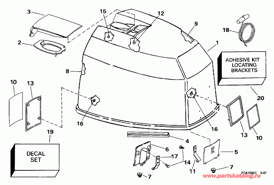 ��������� �������� ����� EVINRUDE XE115HXECM 1998  - Evinrude /  Evinrude