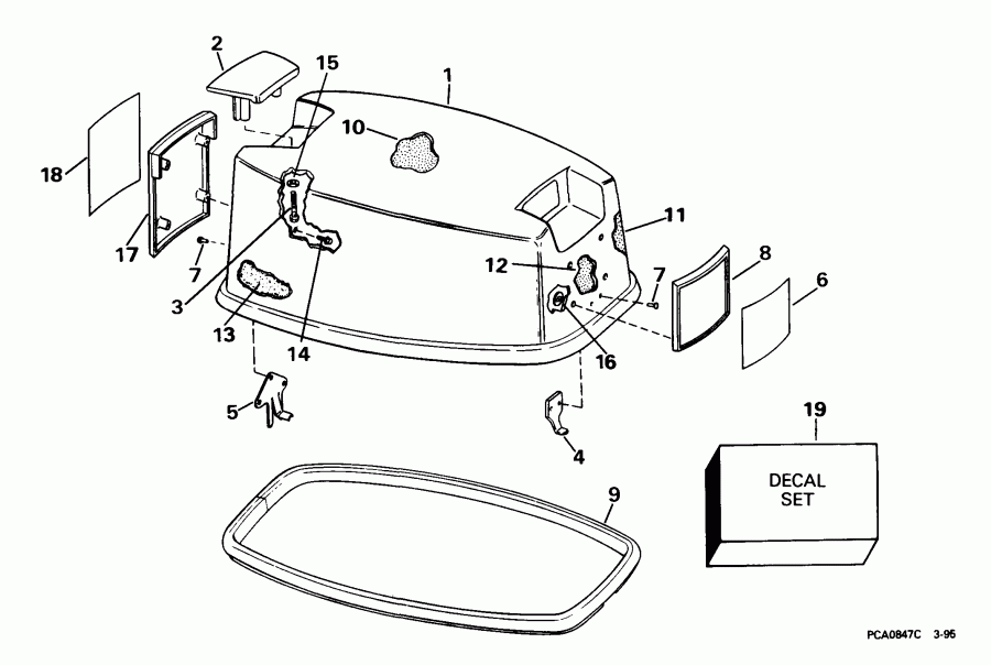  Evinrude BE30BAEEN 1999  - gine Cover - gine ������