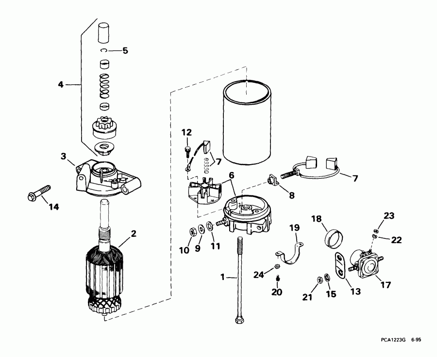 ��������� ��������� EVINRUDE BE35KEEM 1999  - ectric Starter - ectric �������