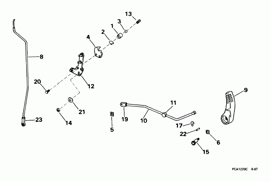 ��������� ����� Evinrude BE35KEEM 1999  - ift Linkage / ift ��������� ��������