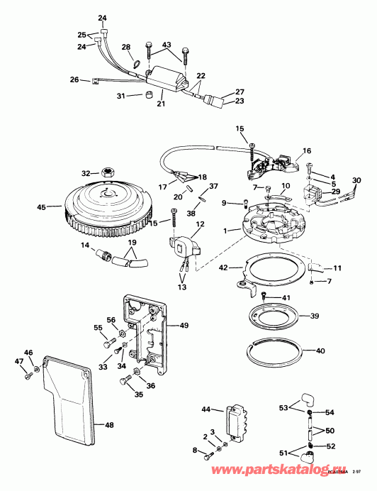 ��������� ����� EVINRUDE E100WPLEEC 1999  - nition System - nition System